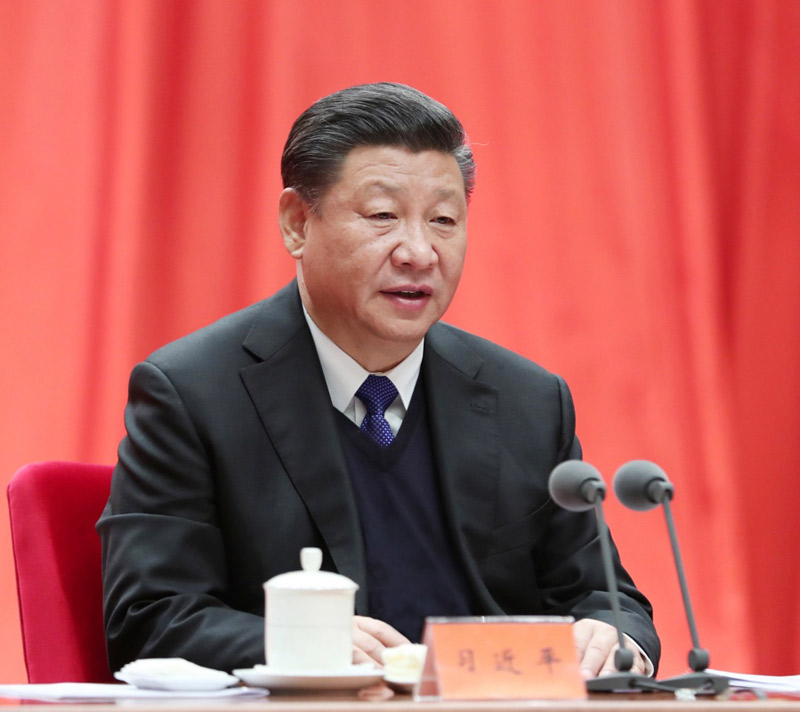1月11日，中共中央總書記、國家主席、中央軍委主席習(xí)近平在中國共產(chǎn)黨第十九屆中央紀(jì)律檢查委員會(huì)第二次全體會(huì)議上發(fā)表重要講話。